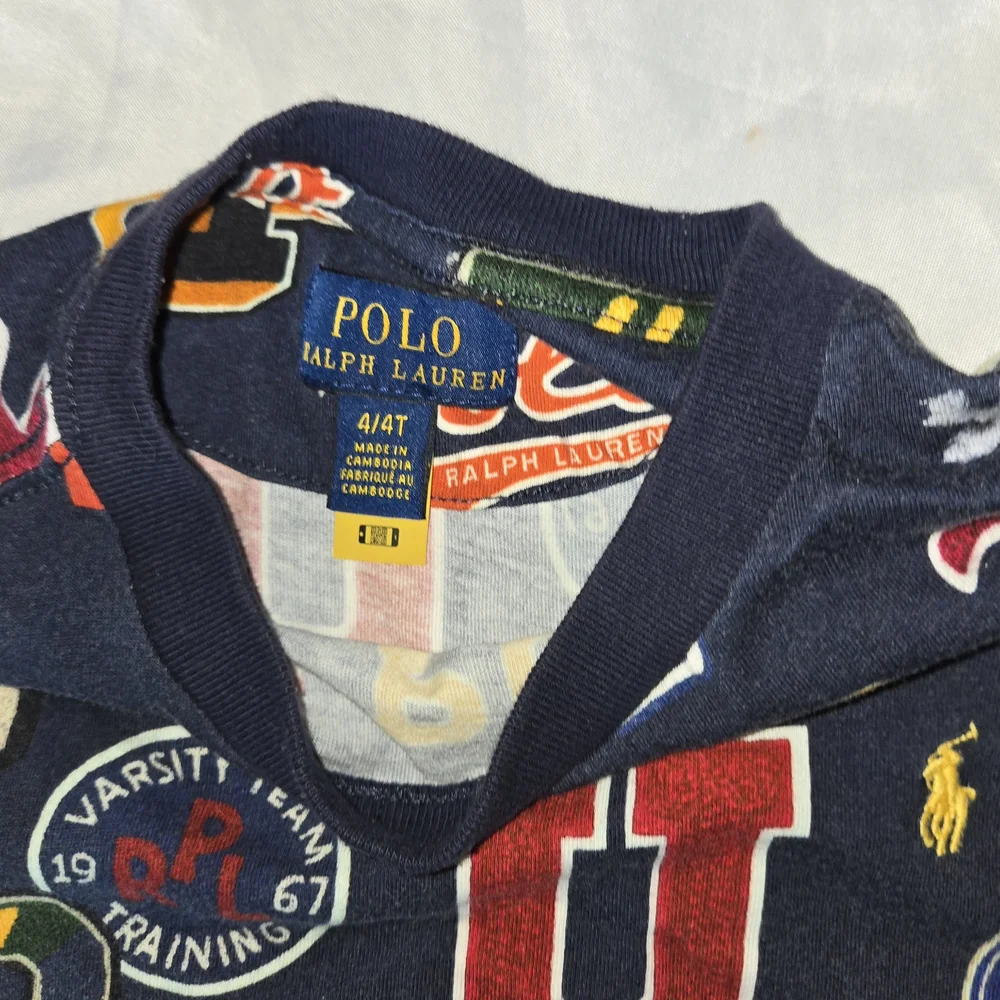 Ralph Lauren Polo Kids' Boy's Collegiate Navy Graphic Tee